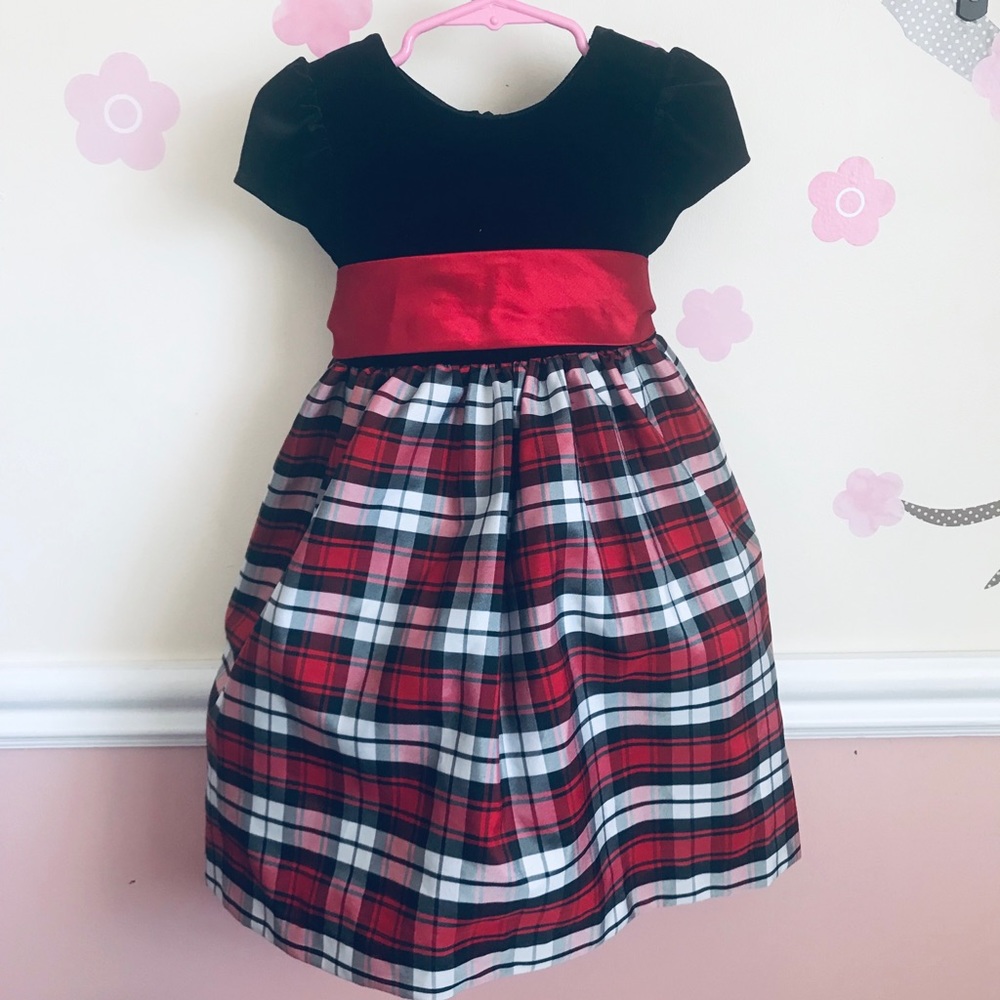 Girls Formal Dress by Jayne Copeland Red Plaid